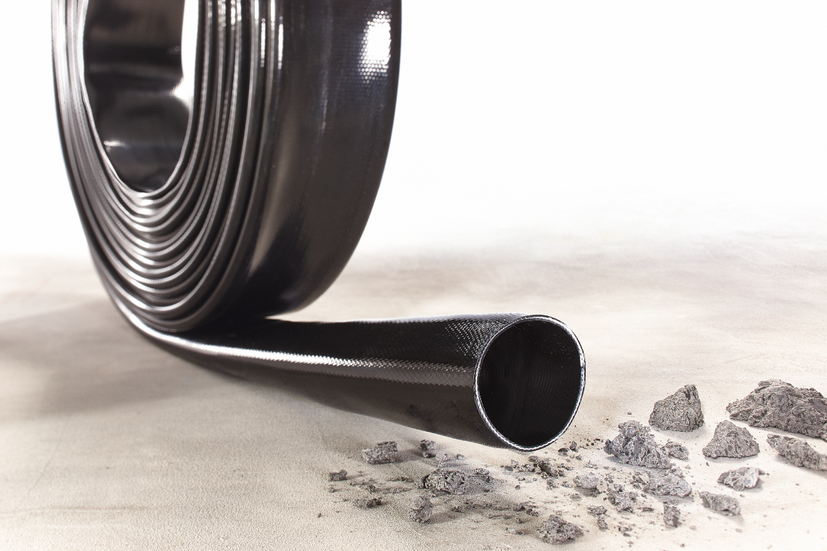 FLEXIBLE DE REFOULEMENT ENROULABLE A PLAT SPECIAL ABRASION